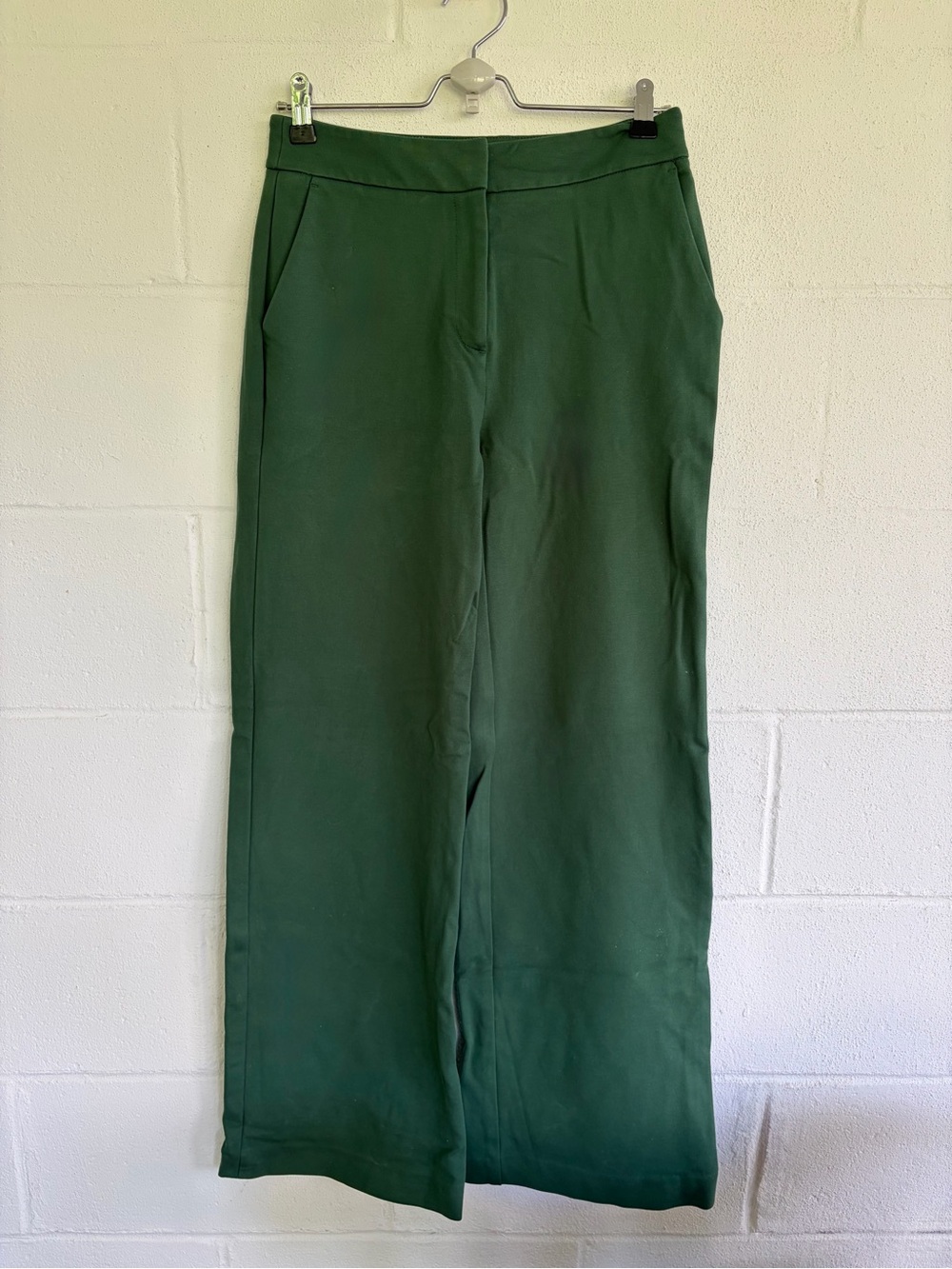 Boden - Forest Green Wide-Leg Trousers